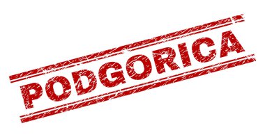 Dokulu Podgorica damga mühür çizik