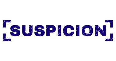 Grunge şüphe damga mühür köşeler arasında dokulu