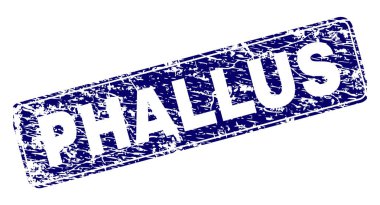 Yuvarlatılmış dikdörtgen damga çizilmiş penis çerçeveli