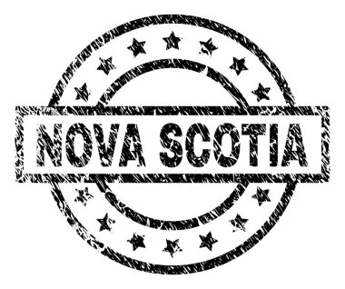 Grunge Nova Scotia damga mühür dokulu