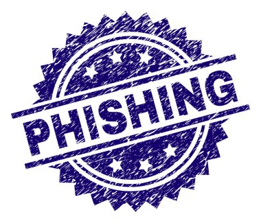 Dokulu Phishing damga mühür çizik