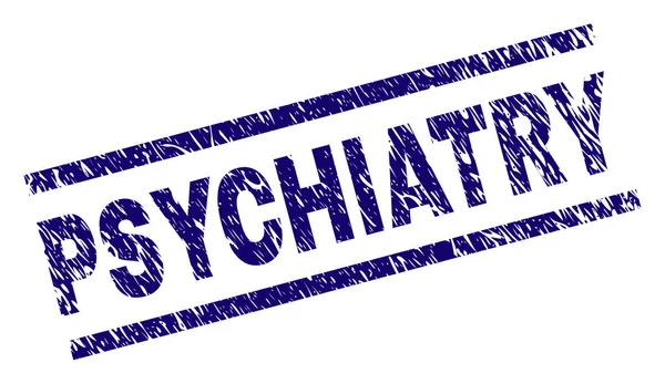 Грандж Текстуровані PSYCHIATRY Штамп Ущільнення — стоковий вектор