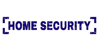 Dokulu ev güvenlik damga mühür köşeler arasında çizik