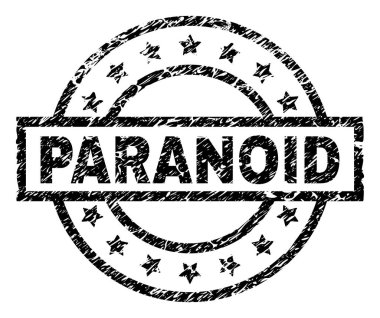 Grunge paranoyak damga mühür dokulu