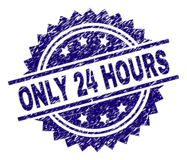 Sadece 24 saat damga mühür dokulu grunge