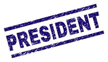 Çizik dokulu Başkan damga mühür