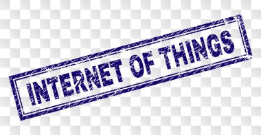Grunge Internet şeyler dikdörtgen damga