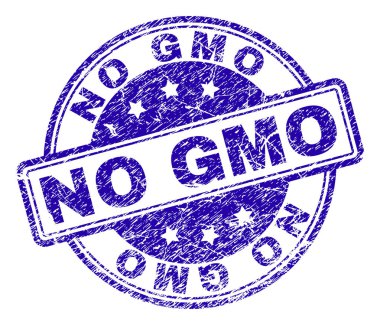 Grunge hayır GDO damga mühür dokulu