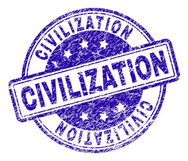 Grunge medeniyet damga mühür dokulu