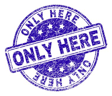 Sadece burada dokulu damga mühür çizik