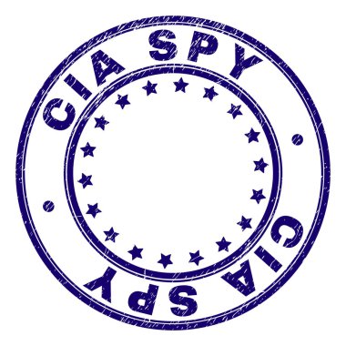 Grunge CIA ajanı damga mühür yuvarlak dokulu