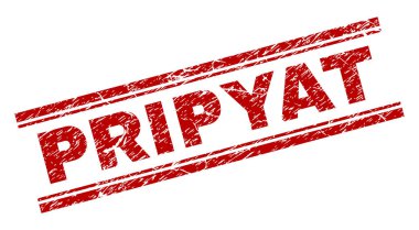 Dokulu Pripyat damga mühür çizik