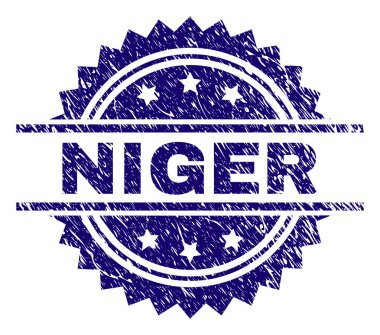 Grunge Nijer damga mühür dokulu