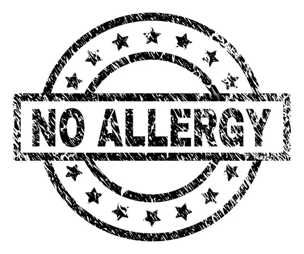 Karcos texturált nem allergia pecsétbélyeg — Stock Vector