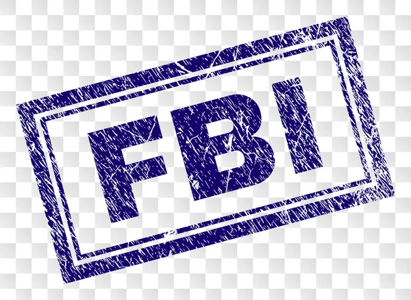 Carimbo de retângulo do FBI Grunge —  Vetores de Stock