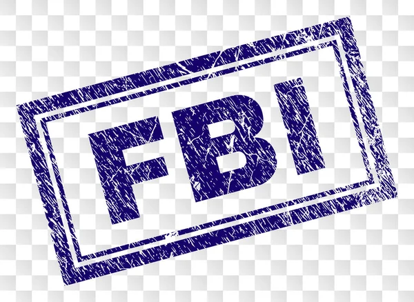 그런 지 Fbi 사각형 스탬프 — 스톡 벡터