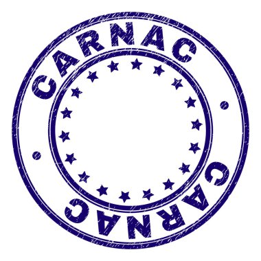 Grunge Carnac damga mühür yuvarlak dokulu