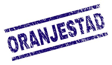 Grunge Oranjestad damga mühür dokulu