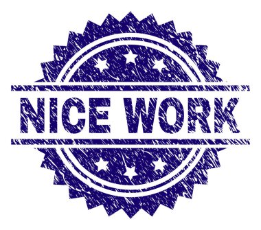 İyi iş damga mühür grunge dokulu