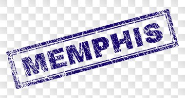 Grunge Memphis dikdörtgen damgası