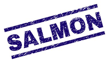 Çizik dokulu somon mühür damgası