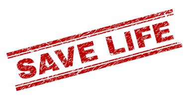 Dokulu grunge kaydetmek hayat damga mühür