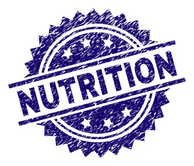 Grunge beslenme damga mühür dokulu