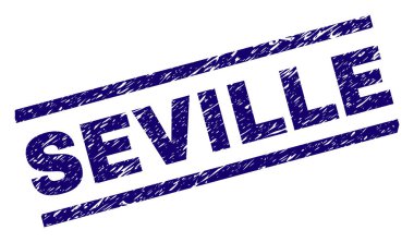 Grunge Seville damga mühür dokulu