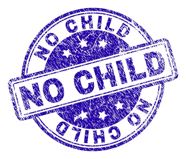 Grunge Texturé NO CHILD Stamp Seal — Image vectorielle
