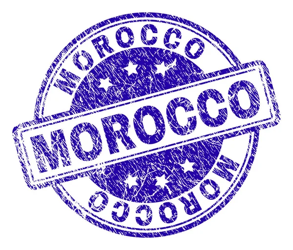 Selo de carimbo MOROCCO texturizado raspado — Vetor de Stock