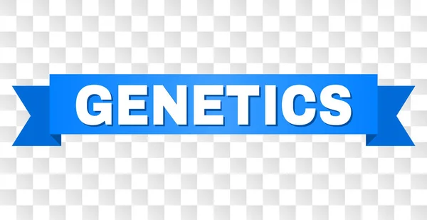 Blauwe streep met genetica tekst — Stockvector
