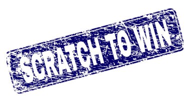 Grunge sıfırdan kazanmak için yuvarlatılmış dikdörtgen damga çerçeveli