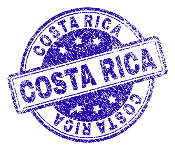 Grunge Sigillo francobollo COSTA RICA strutturato — Vettoriale Stock