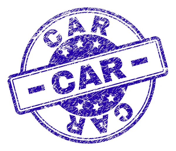 Selo de carimbo CAR texturizado riscado — Vetor de Stock