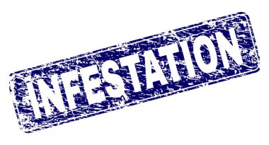 Yuvarlatılmış dikdörtgen damga grunge istila çerçeveli