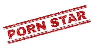 Grunge porno yıldız damga mühür dokulu