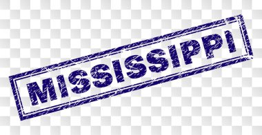 Çizik Mississippi dikdörtgen damgası