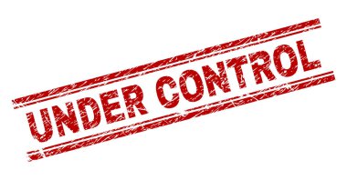 Denetim damga mühür altında dokulu çizik