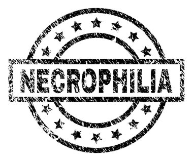 Grunge nekrofili damga mühür dokulu