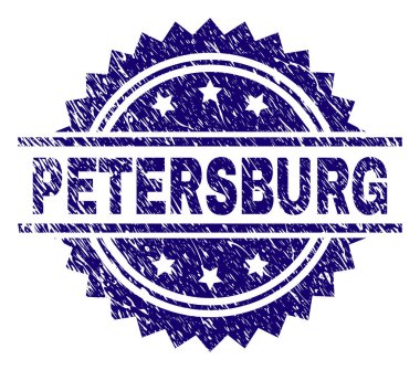 Dokulu Petersburg damga mühür çizik