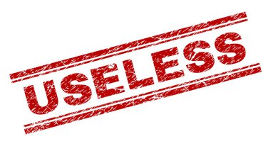 Dokulu işe yaramaz damga mühür çizik