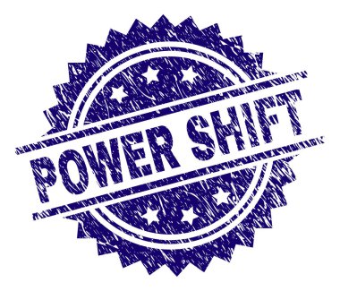 Grunge güç Shift damga mühür dokulu