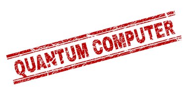 Dokulu kuantum bilgisayar damga mühür çizik