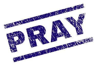 Grunge dokulu dua et damga mühür