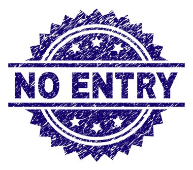 Grunge hiçbir giriş damga mühür dokulu