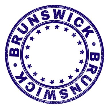 Damga mühür yuvarlak çizik dokulu Brunswick