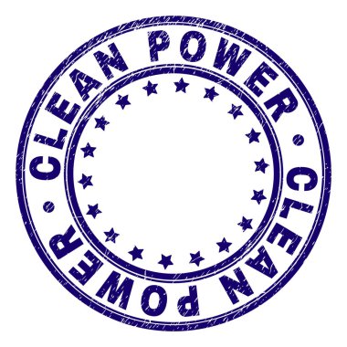Damga mühür yuvarlak çizik dokulu temiz enerji