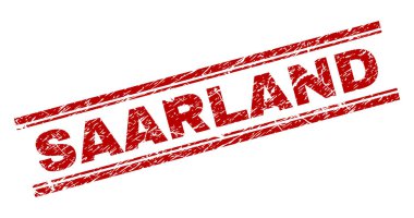 Grunge Saarland damga mühür dokulu