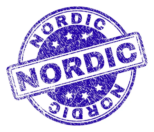 Porysowana teksturowanej plombie Nordic — Wektor stockowy