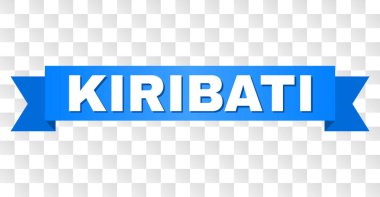 Kiribati başlık ile mavi bant